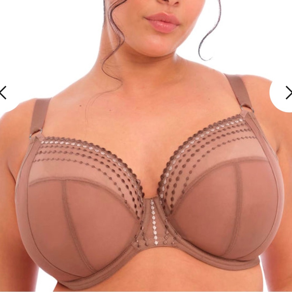 Elomi Matilda Side Support Plunge Bra, Clove, Size 38DD